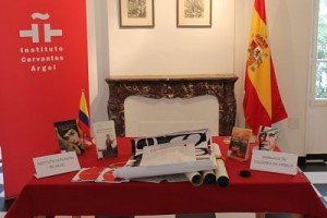 Donación por partede la Embajda de Colombia en Argelia para el Insituto Cervantes de Argel