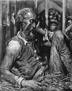 Ilustración de Don Quijote de la Mancha, realizada por Gustav Doré