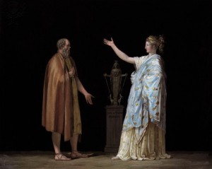 Filosofía y Socrates (1798-99), Antonio Canova (1757-1822). Imagen por cortesía de Britannica Image Quest.