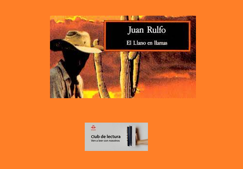 Club de lectura y portada de "El llano en llamas", de Juan Rulfo