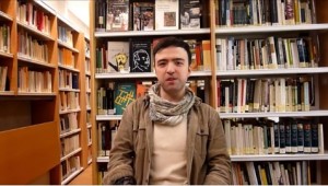 Yiğitcan Sönmez, en la Biblioteca Álvaro Mutis, diciembre 2016