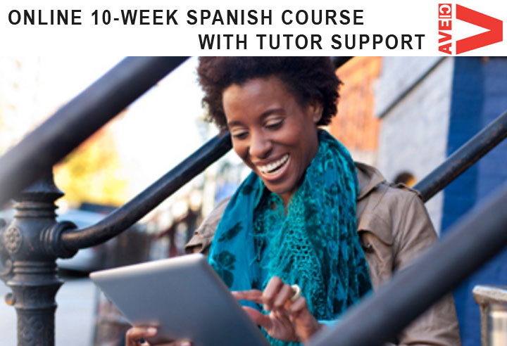 Online 10-week Spanish course with tutor support