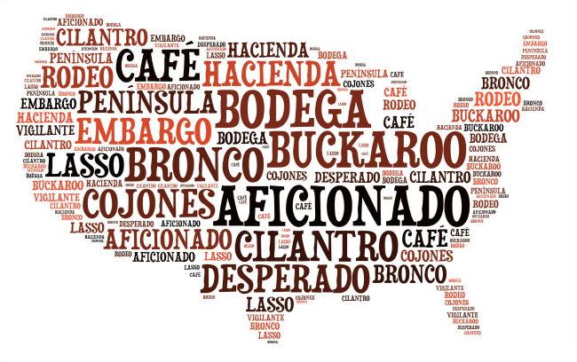Spanish words used in US