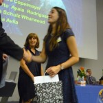 Laura receiving her Award