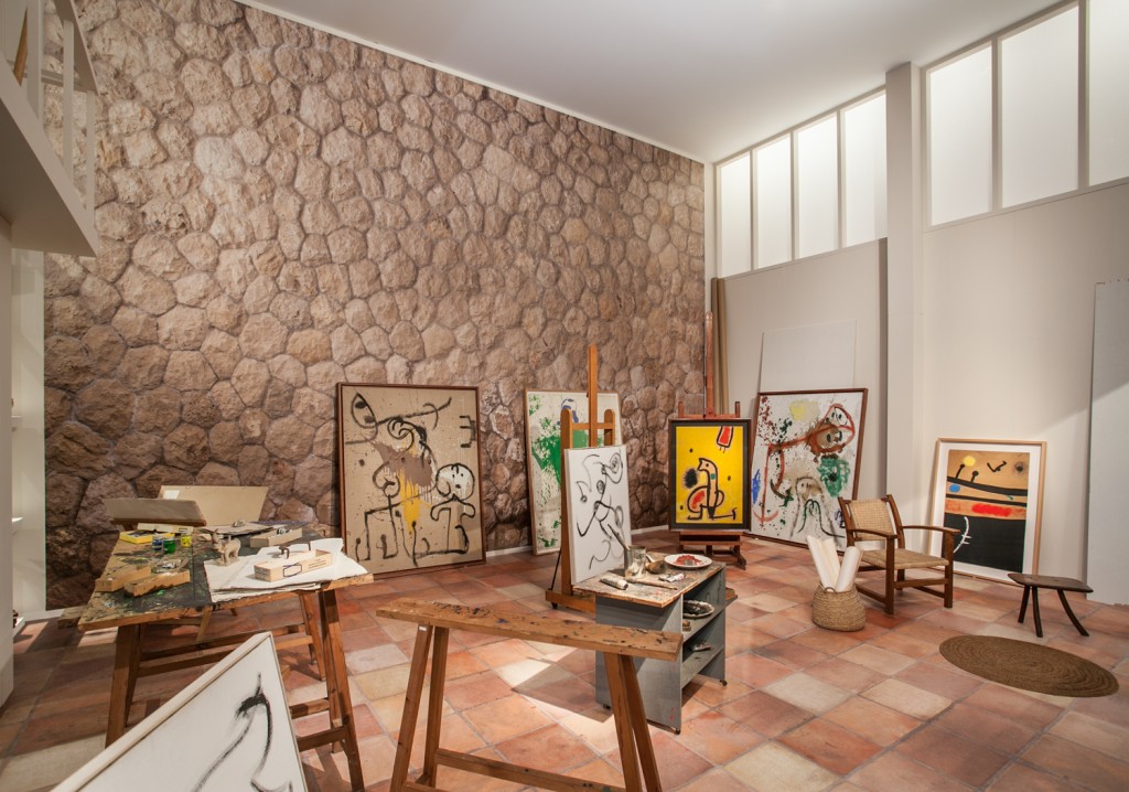 Recreación del taller de Miró en el CoBrA Museo, Amstelveen 