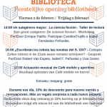 Programa inauguración biblioteca Instituto Cervantes Utrecht